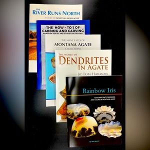 Book Set, Harmon's Books, Montana Agate, Tom Harmon, Lapidary Jewelry